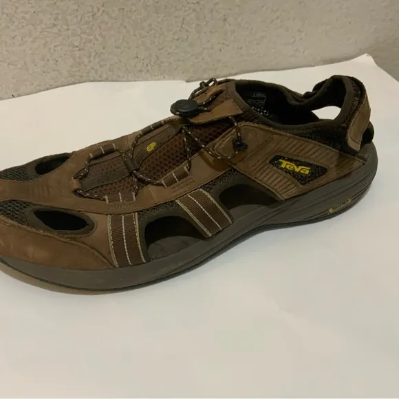 Teva Churnium Tarmac Brown Suede Outdoor Hiking Comfort Shocpad Shoes Size 14