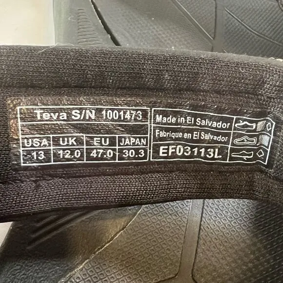 Teva Mens Terra Fi Lite Sandals Size 13 1001473 Beach Outdoor Adventure Shoes