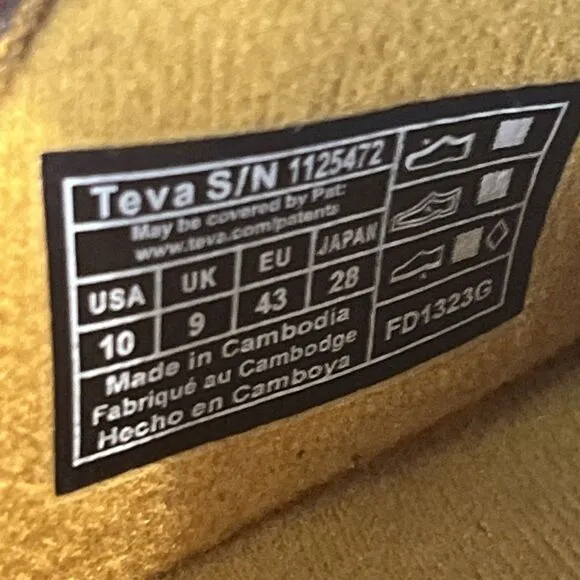 TEVA NEW Earth Multi ReEmber Moc Slip-On Slipper Sneaker Shoes M10 W12 EU 43