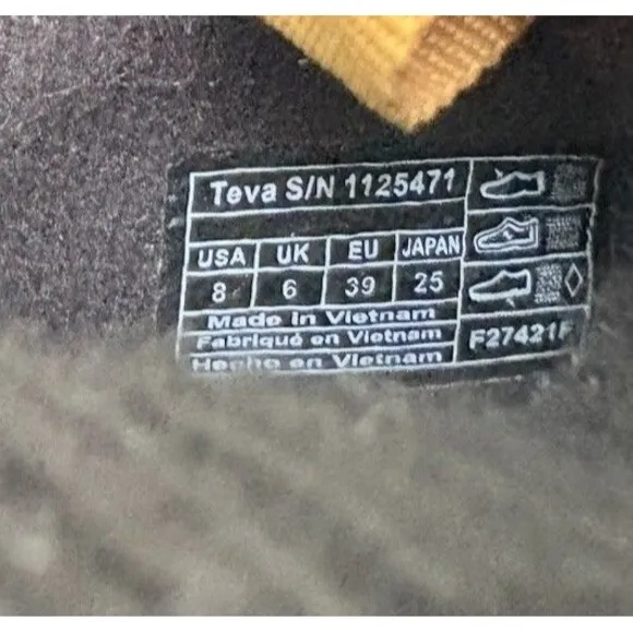 Teva ReEmber Unisex Slip-On Shoes – Black/Birch, Women’s Size 8 / Men’s Size 6