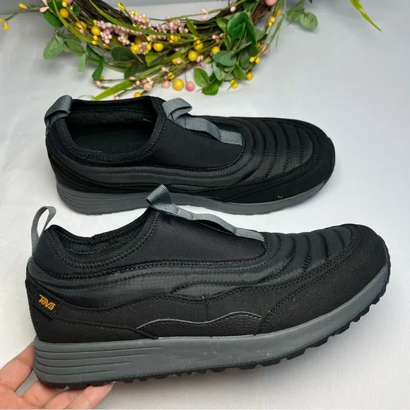 Teva ReEMBER Vistaverse Black Slip On Water Resistant Mens Shoes
