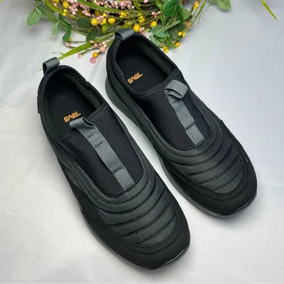 Teva ReEMBER Vistaverse Black Slip On Water Resistant Mens Shoes