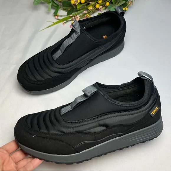 Teva ReEMBER Vistaverse Black Slip On Water Resistant Mens Shoes