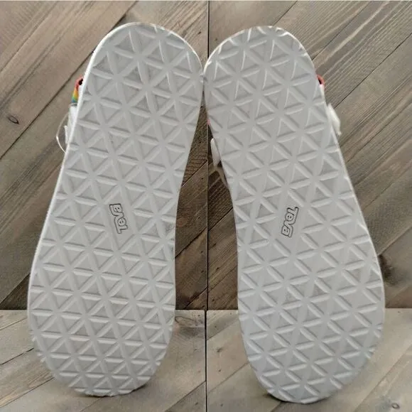 Teva Original Universal Pride x Polaroid Sandals Mens‎ Size  12 Ice Grey Outdoor