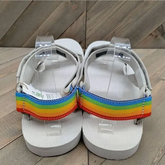 Teva Original Universal Pride x Polaroid Sandals Mens‎ Size  12 Ice Grey Outdoor
