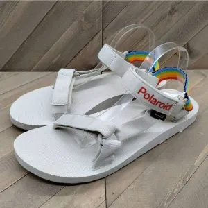 Teva Original Universal Pride x Polaroid Sandals Mens‎ Size  12 Ice Grey Outdoor