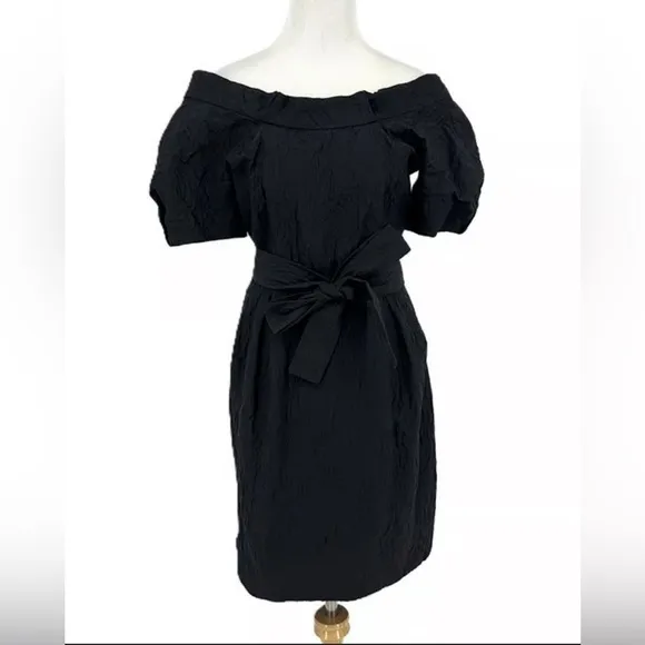 Thakoon textured tie minimalist mini dress New With