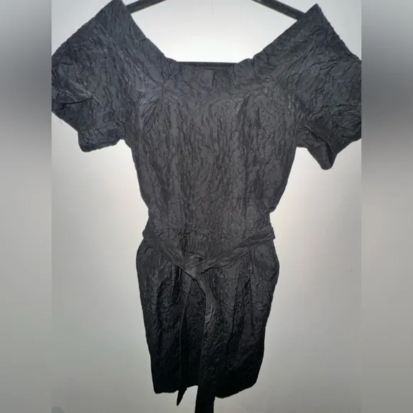 Thakoon textured tie minimalist mini dress New With