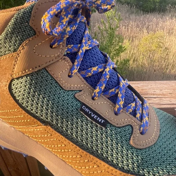 The North Face Kids' Green and Tan Hiking Shoes