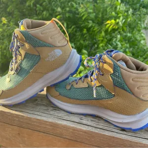 The North Face Kids' Green and Tan Hiking Shoes