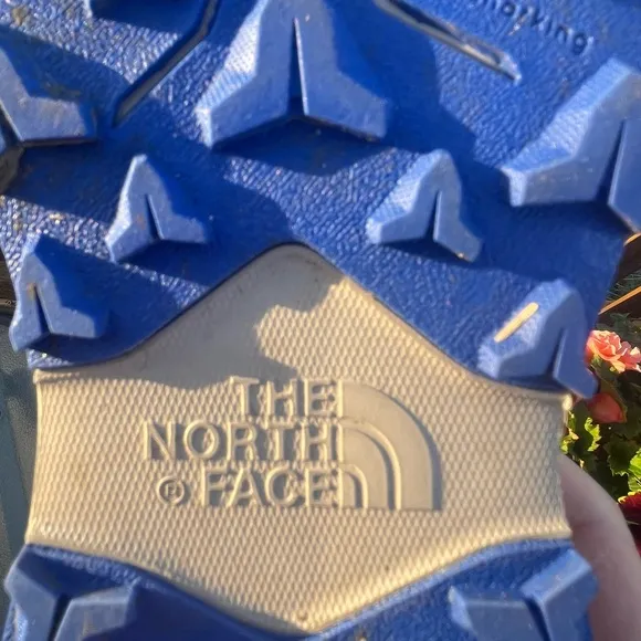 The North Face Kids' Green and Tan Hiking Shoes