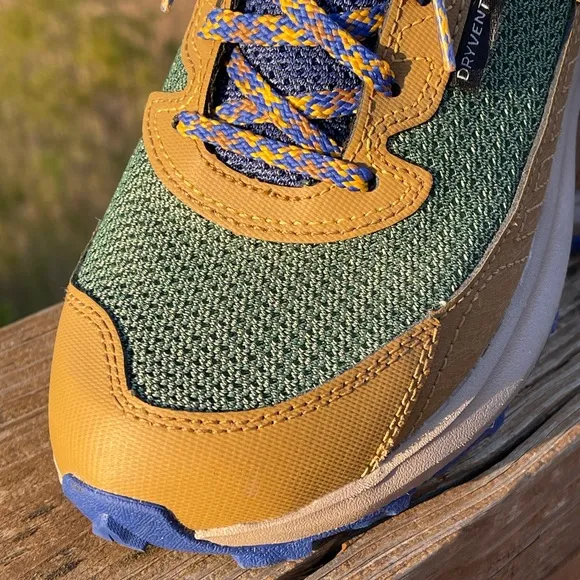 The North Face Kids' Green and Tan Hiking Shoes
