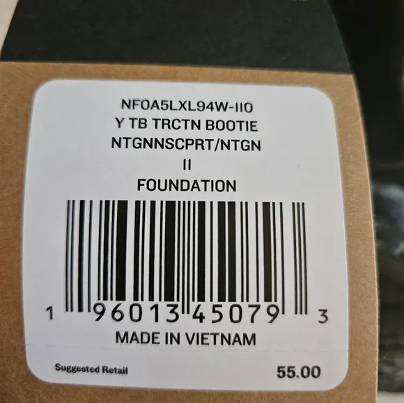 The North Face Kids Thermoball Traction Bootie boys camo indoor outdoor shoes 11