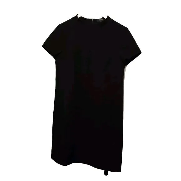 Theory Dress Womens Sz 4 Jasneah Admiral Crepe Black NWT $345 Minimalist Career