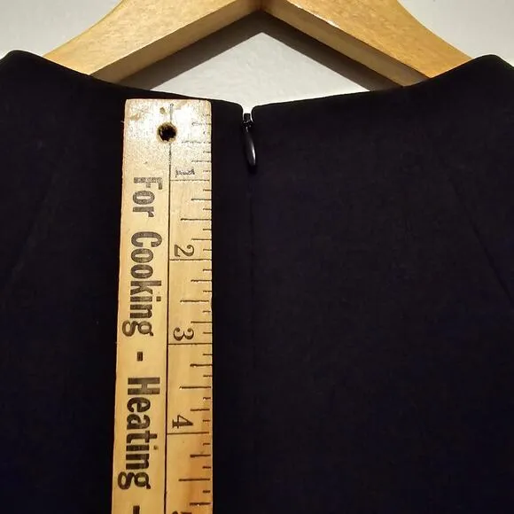 Theory Dress Womens Sz 4 Jasneah Admiral Crepe Black NWT $345 Minimalist Career