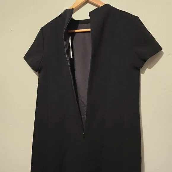 Theory Dress Womens Sz 4 Jasneah Admiral Crepe Black NWT $345 Minimalist Career