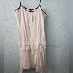 Theory silk dress minimalist coastal lined new with tags size 10