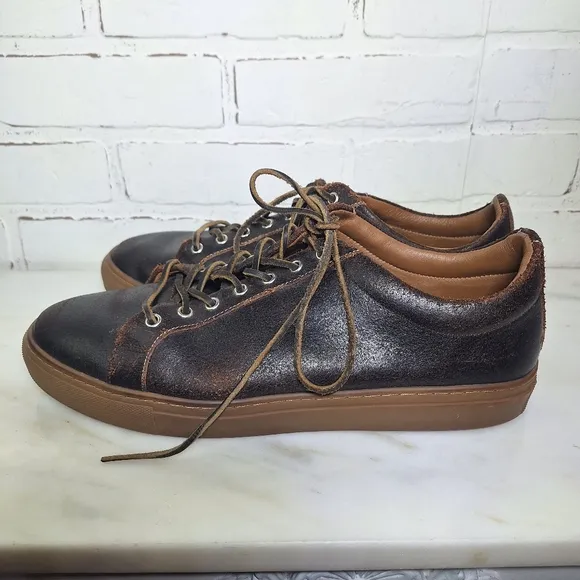 Thursday Boot Co Everyday Premier Low Top Sneakers Cacao Brown Leather Size 12