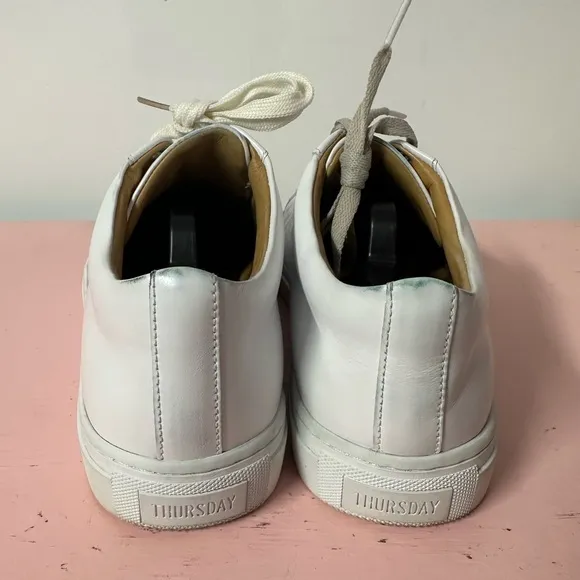 Thursday Boot Co. White Leather Everyday Sneakers Premier Low Top Men Size 8