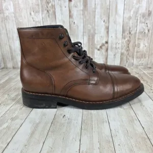 Thursday Boots Captain Brown Leather Ankle Dress Boots Lace Up Mens Size 10