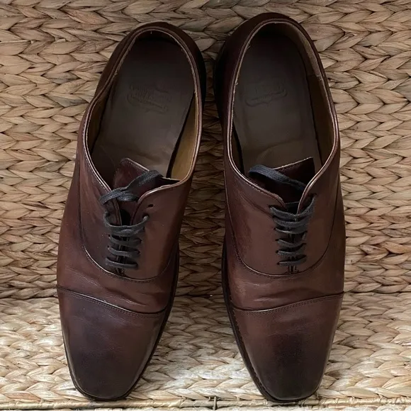 Thursday Everyday Executive Leather Cap Toe‎ In Brandy Color