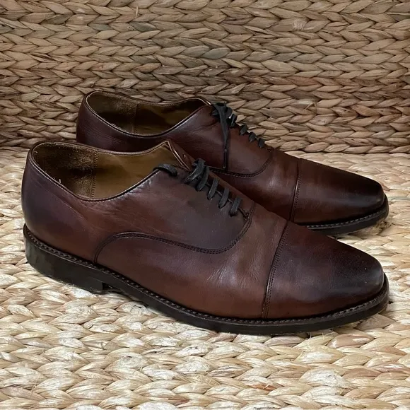 Thursday Everyday Executive Leather Cap Toe‎ In Brandy Color