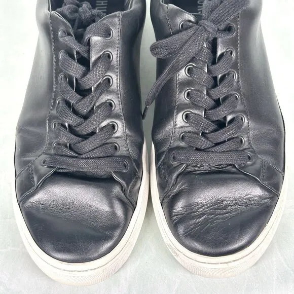 Thursday Shoes Everyday Leather Premium Low Top Sneakers Men's Size 10.5 Black
