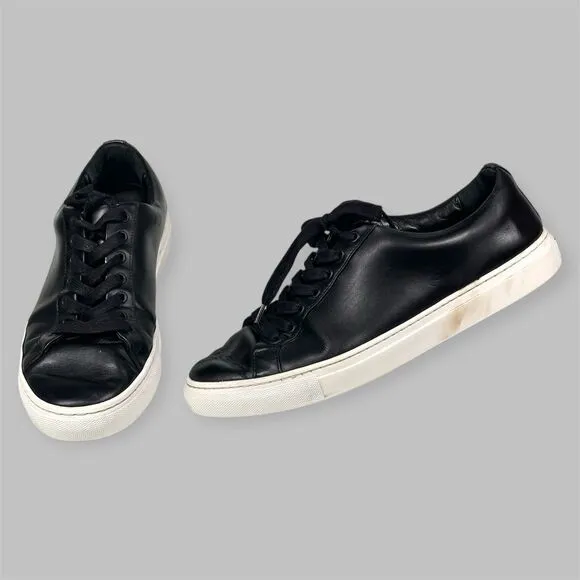 Thursday Shoes Everyday Leather Premium Low Top Sneakers Men's Size 10.5 Black