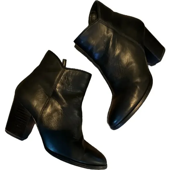 Thursday's Boots Black Ankle boots 7.5 3 inch heal Leather western vibe classic