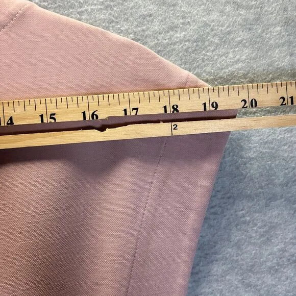 Tibi Anson Dress 8 Minimalist Pink Crepe Feminine Mod Chic Pockets Hourglass