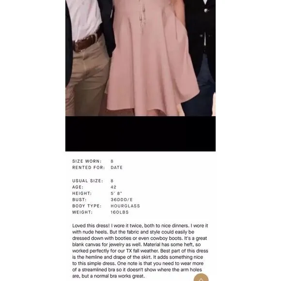 Tibi Anson Dress 8 Minimalist Pink Crepe Feminine Mod Chic Pockets Hourglass