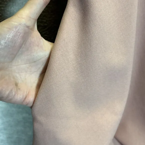 Tibi Anson Dress 8 Minimalist Pink Crepe Feminine Mod Chic Pockets Hourglass