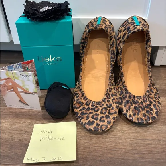 Tieks Leopard Print Ballet Flats