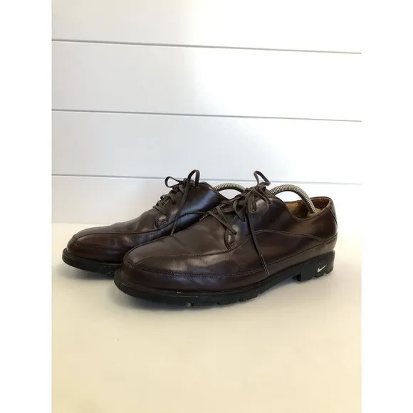 Tiger Woods Nike Men's Brown Leather Gore-Tex Golf Shoes Size 10 305242 221 00