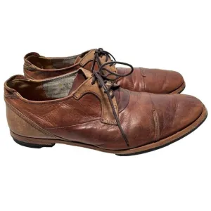 Timberland Boot Co Wodehouse Oxford Cognac Brown Leather Cap Toe Shoes Mens 10