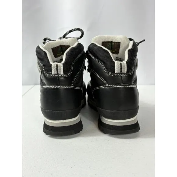 Timberland Boots Women Sz 8.5 Med Rare Black Euro Hiker Leather Shoes Outdoor