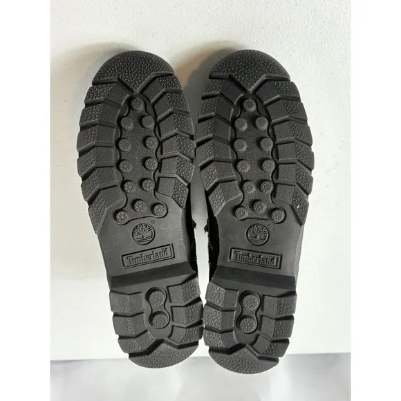 Timberland Boots Women Sz 8.5 Med Rare Black Euro Hiker Leather Shoes Outdoor