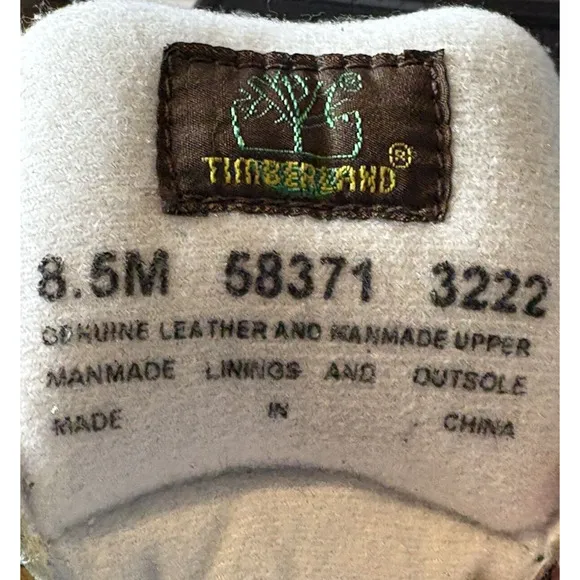 Timberland Boots Women Sz 8.5 Med Rare Black Euro Hiker Leather Shoes Outdoor