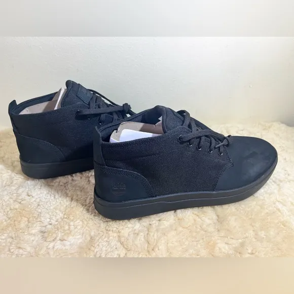 Timberland Davis Square Chukka Casual Shoes TB0 A1T16 001 Blackout Mens …
