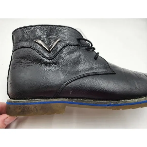 Timberland Earthkeepers Chukka Ankle Black Leather Boots Men's Sz 12 1501-12 40