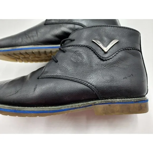 Timberland Earthkeepers Chukka Ankle Black Leather Boots Men's Sz 12 1501-12 40