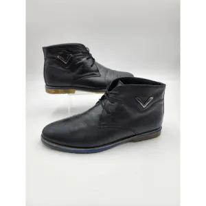 Timberland Earthkeepers Chukka Ankle Black Leather Boots Men's Sz 12 1501-12 40