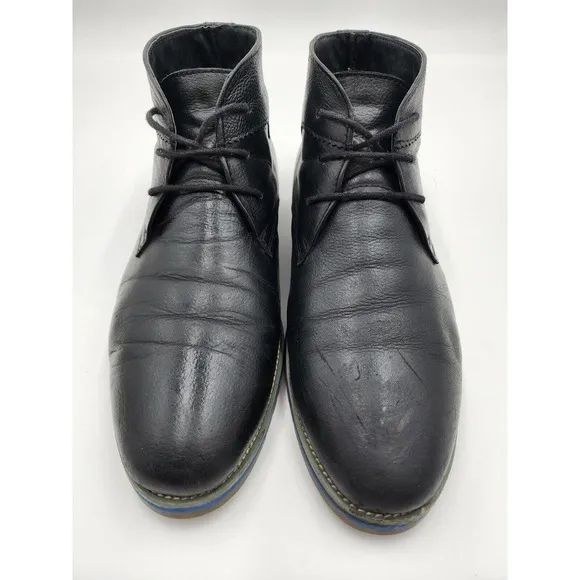 Timberland Earthkeepers Chukka Ankle Black Leather Boots Men's Sz 12 1501-12 40