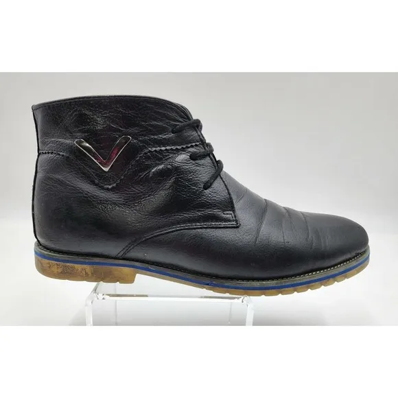 Timberland Earthkeepers Chukka Ankle Black Leather Boots Men's Sz 12 1501-12 40