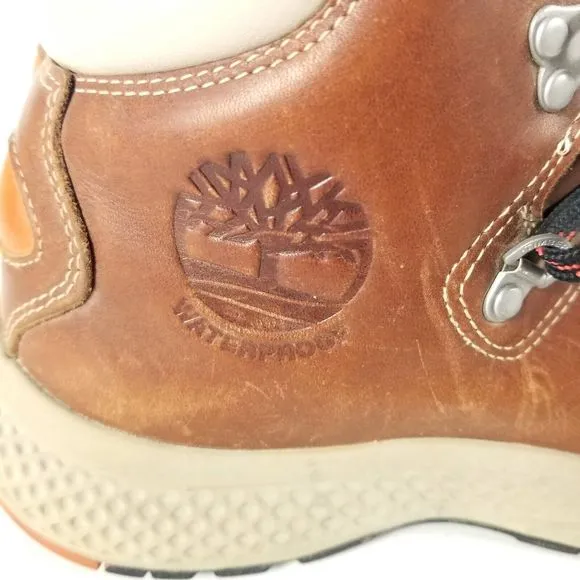 Timberland Flyroam Trail Waterproof Mid Hiker Md Brown Full Grain Boots Men's