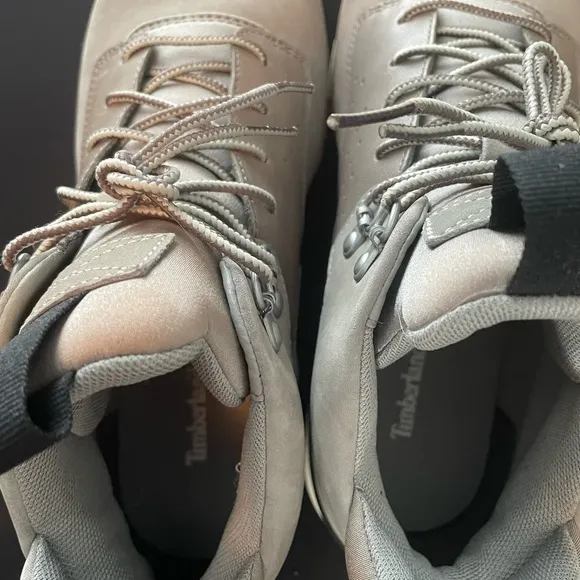 Timberland Gray Mid-Top Boots with Suede Finish