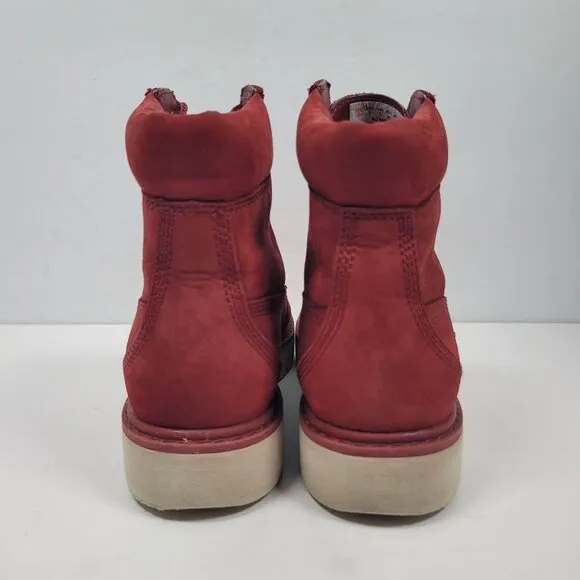Timberland Kenniston Women's Ruby Red Ankle Boots A3719 US Size 7