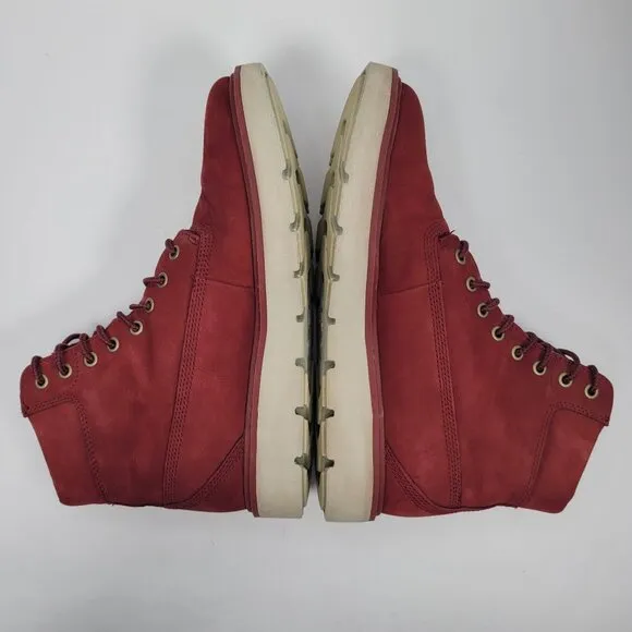 Timberland Kenniston Women's Ruby Red Ankle Boots A3719 US Size 7