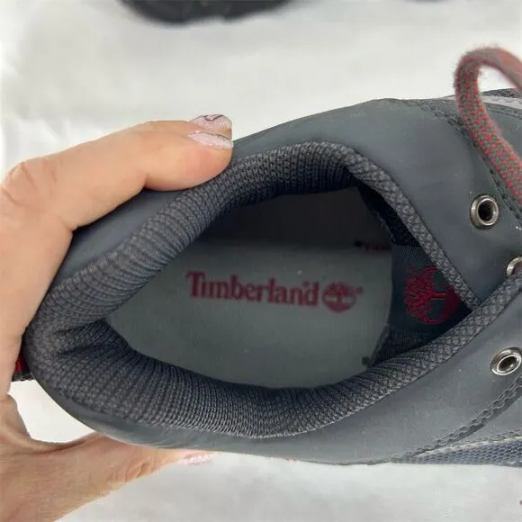 Timberland Men's Pathrock Low Hiking Shoes Gray/Red Size 12 12M Outdoor