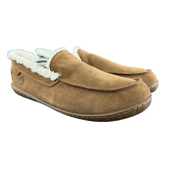 Timberland Men's Torrez Rust Brown Suede Moccasin Slippers Sizes 8 - 13